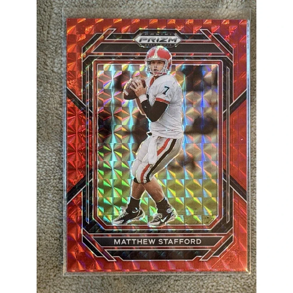 2023 Panini Prizm Draft Picks - Matthew Stafford #74 Red Finite Prizm /125